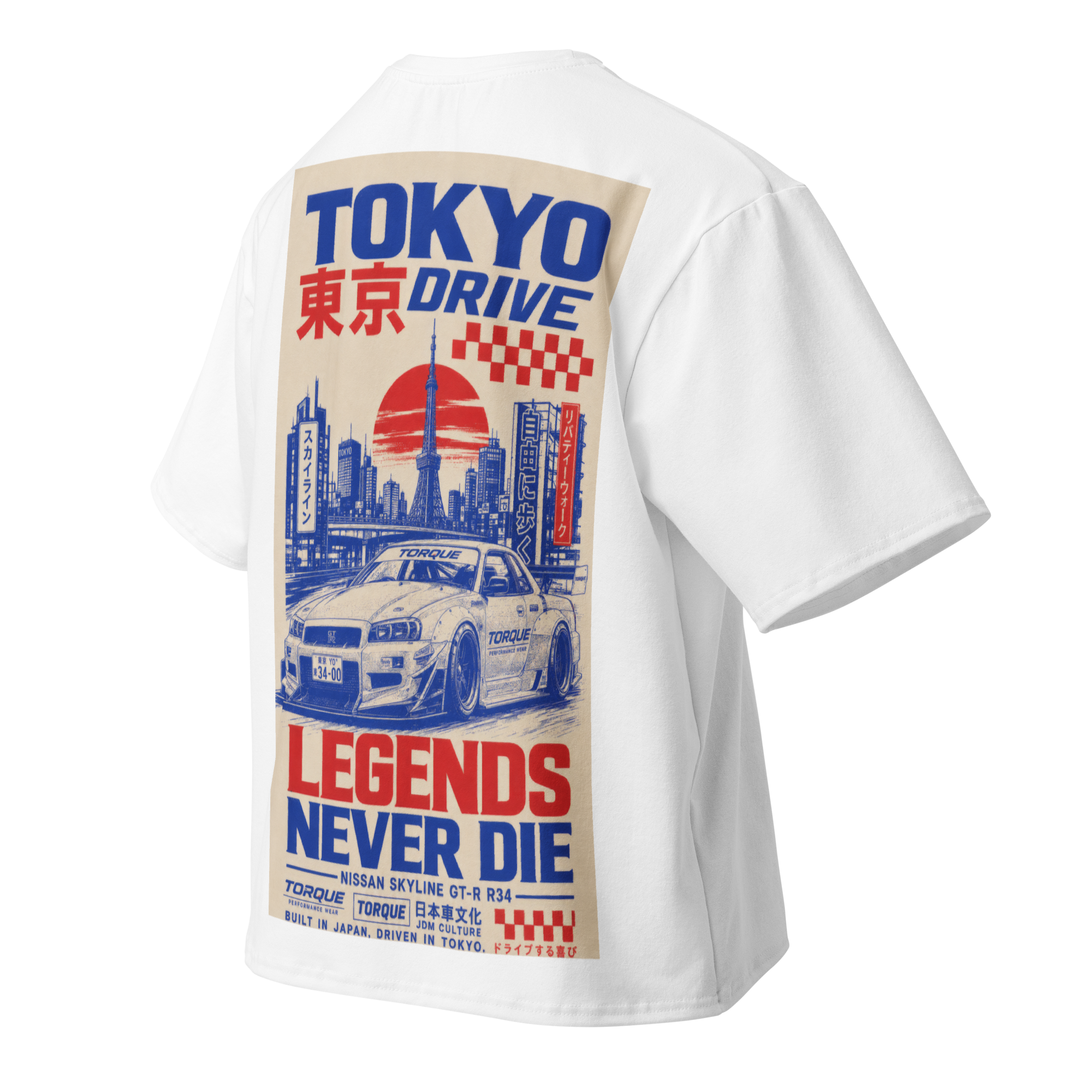 Tokyo Drive — Legends Never Die Oversized Tee